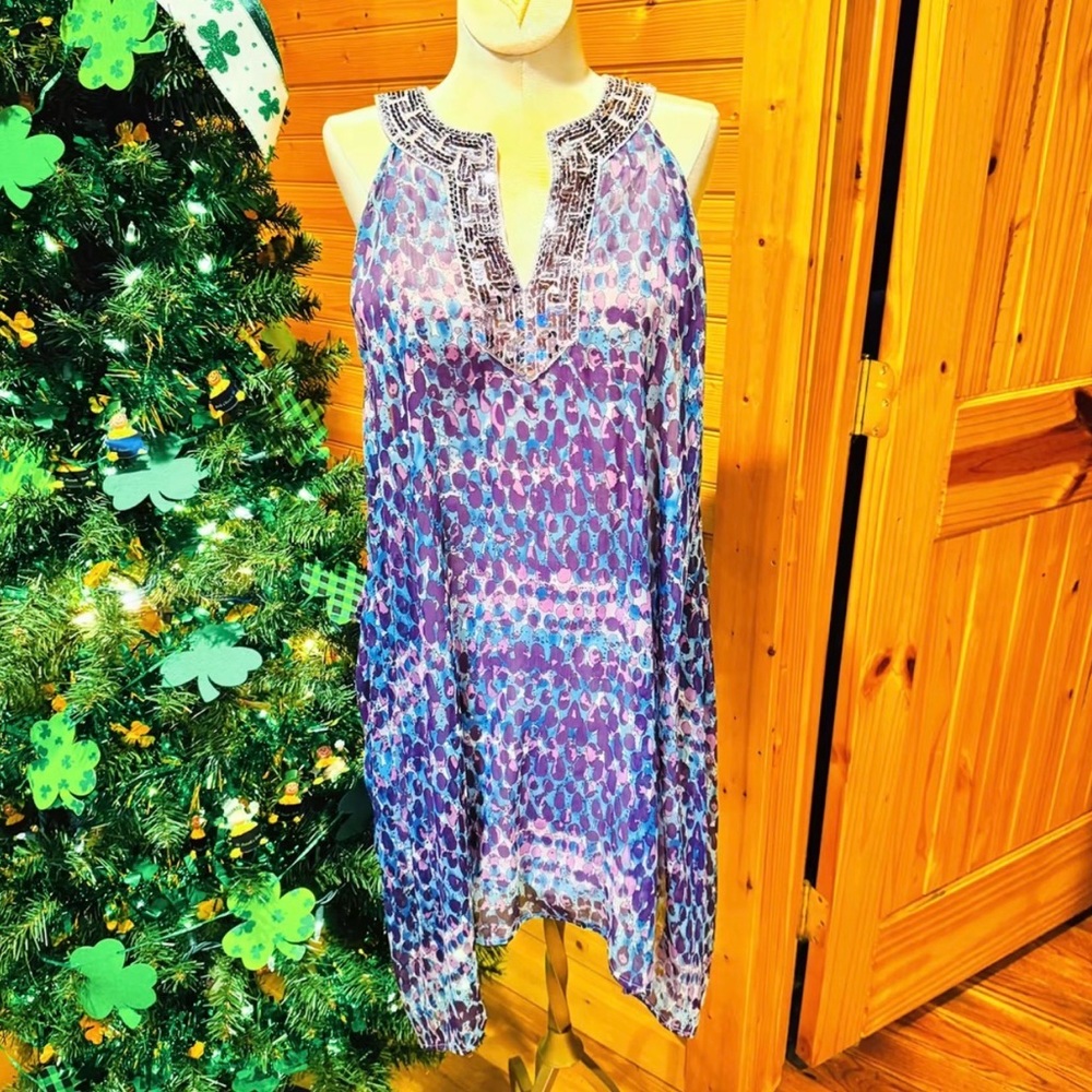 Free People Printed Tunic Dress | Size Medium - Picture 2 of 5